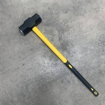 20LB Heavy Duty Fiberglass Handle Sledge Hammer For Concrete Construction And Blacksmithing 